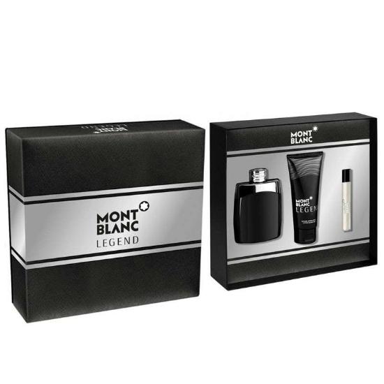 Mont Blanc Legend 3 Piece Gift Set - LIQD Diamond Cologne
