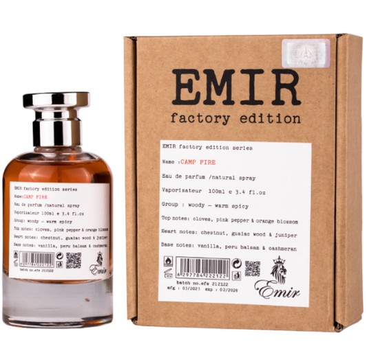 Paris Corner Emir Factory Edition Camp Fire Eau De Parfum - LIQD Diamond Cologne