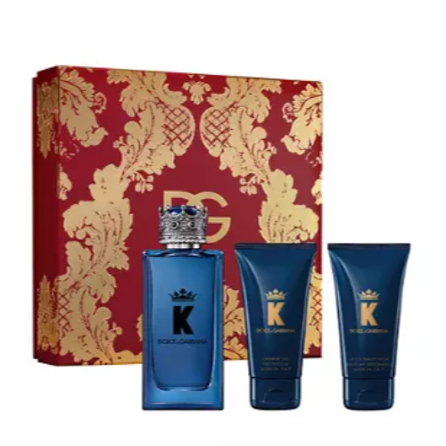 K By Dolce & Gabbana Eau De Parfum 3 Piece Gift Set - LIQD Diamond Cologne