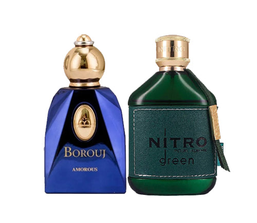 Dumont Borouj Amorous Eau De Parfum + Dumont Nitro Green Eau De Parfum Bundle - LIQD Diamond Cologne