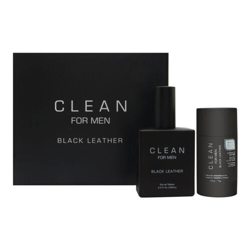 Clean Black Leather 2 Piece Gift Set - LIQD Diamond Cologne